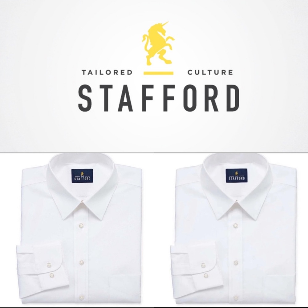 Men’s Stafford White Shirts💙